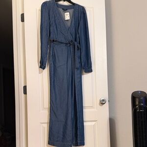 PAIGE Denim Long Sleeve Wrap Dress